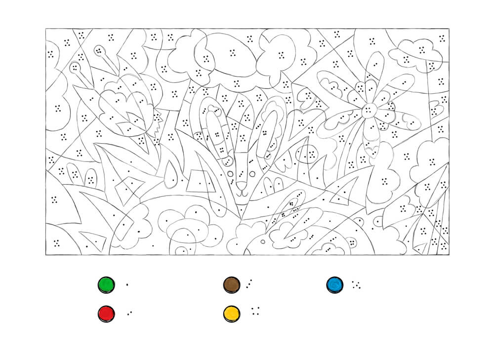 coloring by number - dot